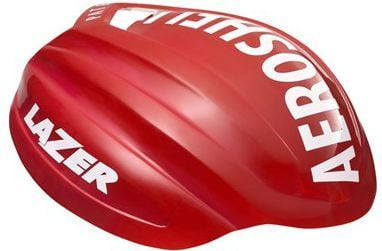 Lazer klistremerke til hjelm AEROSHELL Z1 hvit-rød str. M