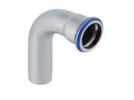 GEBERIT Taivutus 90 astetta ruostumatonta 28 mm holkki / nippeli mapress