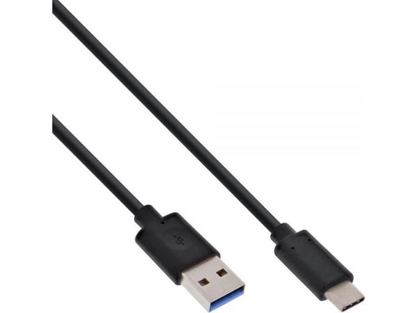 InLine 35714, 1,5 m, USB C, USB A, USB 3.2 Gen 2 (3.1 Gen 2), Hankjønn/hankjønn, Svart