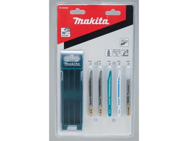 Makita - Bladsett for stikksag - for tre, metall - 10 deler