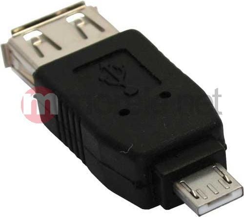 InLine 31600, USB 2.0 A female, USB A, Musta