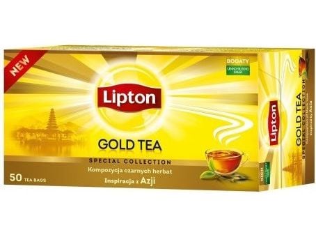 Lipton komposisjon av svarte teer Gold Tea 50 teposer
