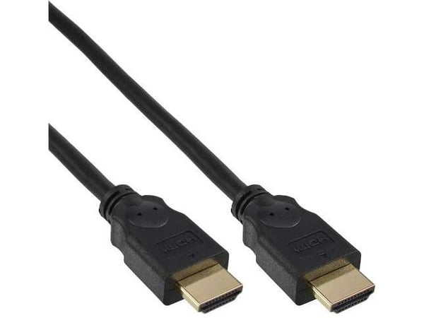InLine 17607P, 7,5 m, HDMI-tyyppi A (vakio), HDMI-tyyppi A (vakio), 10,2 Gbit/s, Musta