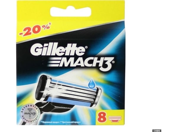 GILLETTE Mach3 Blade - Pakke med 8