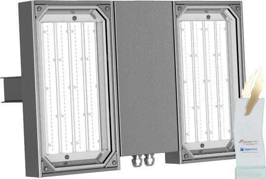 ATM-BELYSNING Eksplosjonssikker LED 90W EXL380LED-090-E8 642 x 386 mm (31-380-09E800)