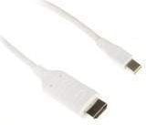 InLine 17173I, 3 m, mini DisplayPort, HDMI, Hvit, Hankjønn/hankjønn, 93 g