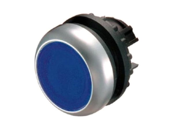 Eaton 216600, Knap, Blå, Krom, Plast, IP66, IP67, IP69, 29,7 mm, 29 mm, 29 mm