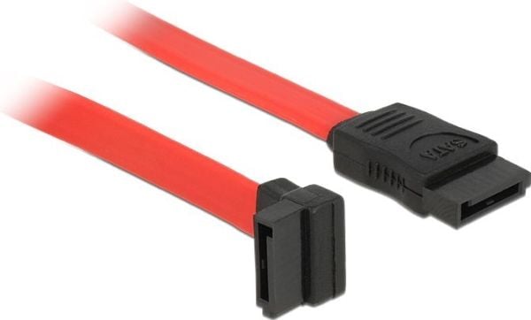 DeLOCK SATA Cable - 0.22m, 0,22 m, SATA II, Punainen