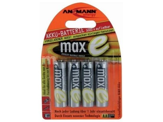 ANSMANN maxE - Batteri 4 x AA type - NiMH - (oppladbart) - 2100 mAh
