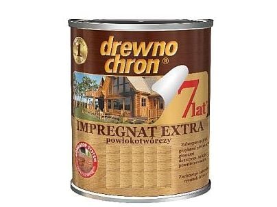 Drewnochron impregnering ekstra, mørk valnøtt 4,5 L