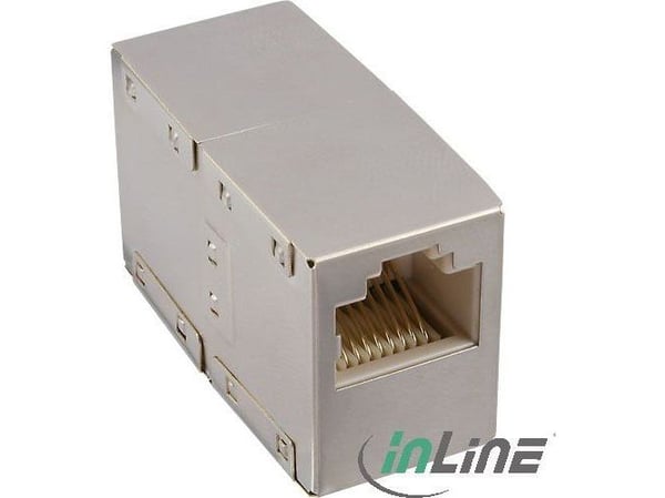 InLine 69990, RJ45 female, RJ-45, Sølv