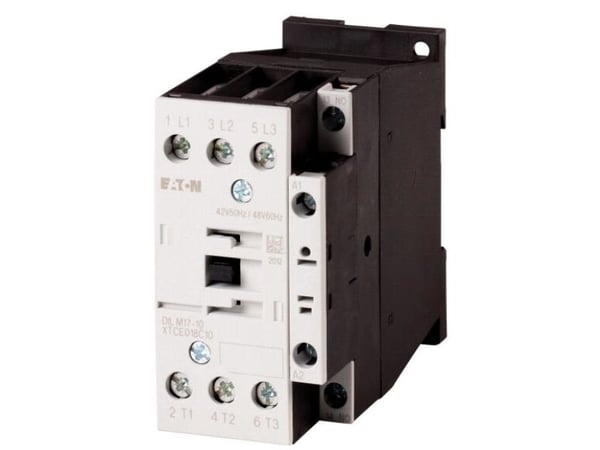 Eaton DILM25-10 (24V 50/60HZ) kontaktor - svart/vit - IP00 - 56 mm - 85 mm (277136)