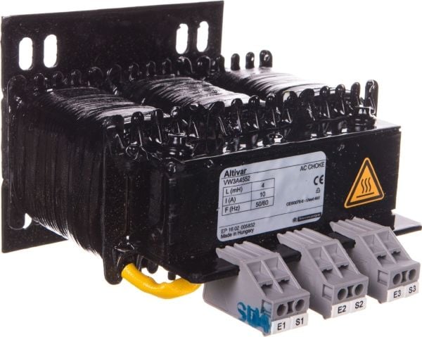 Schneider Electric 3-fase linje choke 4mH 10A (VW3A4552)