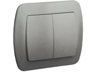 Contact-Simon AW5/26, alumiini, muovi, IP20, 250 V, 10 A, 90 mm