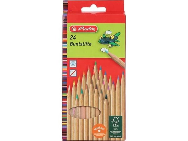 Herlitz 8660524, Trä, Trä, Multi, 24 styck