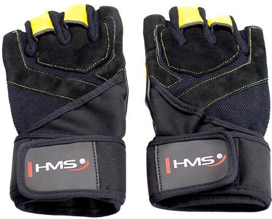 HMS Gym Gloves RST01 musta/keltainen r. S (17-63-200)