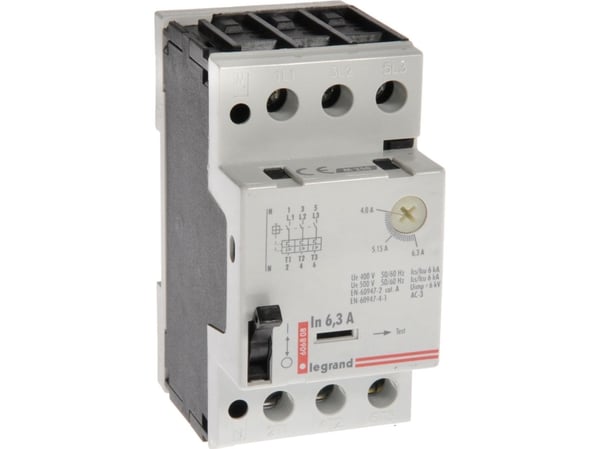 Legrand motorbryter 3P 2,5 kW 4–6,3 A M 250 6,3 606808