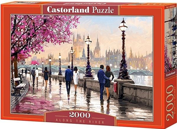 Castorland Along the river 2000 pcs, 2000 styck, Stad, 9 År