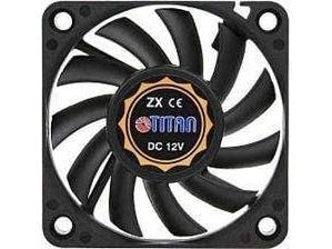 Titan TFD-6010L12Z, Vifte, 6 cm, 3600 RPM, 26 dB, 15,03 cfm, Sort