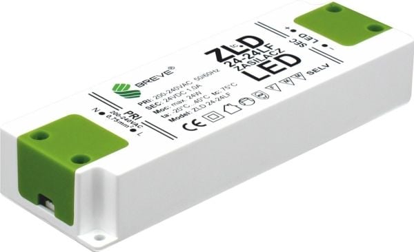 BREVE LED-drivdon 24V DC 24W ZLD 24-24LF 1,0A (19724-9016)