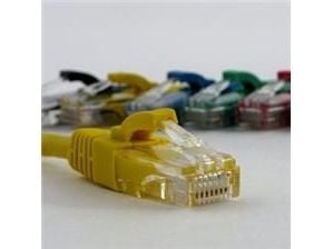 Netrack - Koblingskabel - RJ-45 (hann) til RJ-45 (hann) - UTP - CAT 6 - formstøpt, uten hindringer - gul