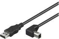 MicroConnect - USB-kabel - USB (hann) til USB-type B (hann) - 1 m - 90° kontakt