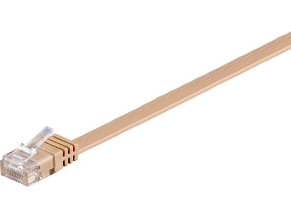 Goobay 95887, 5 m, Cat6, U/UTP (UTP), RJ-45, RJ-45, Lysebrun
