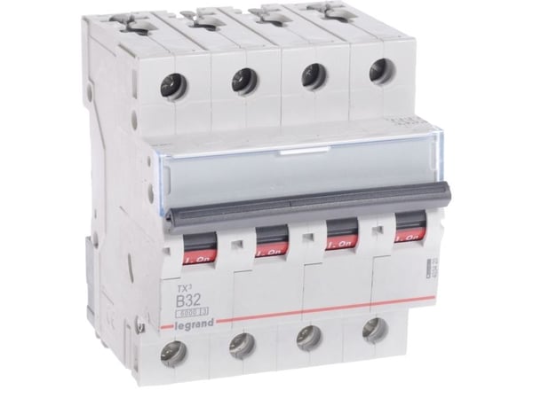 Legrand TX3, Dvärgbrytare, Typ B, IP20, 240 - 415 V