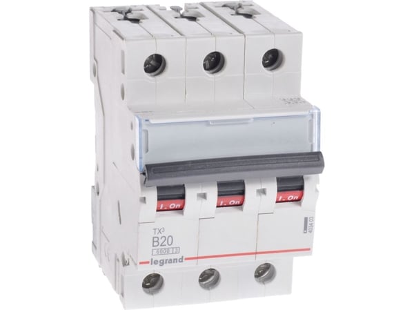 Legrand TX3, Miniatyr-automatsikring, Type B, IP20, 240 - 415 V