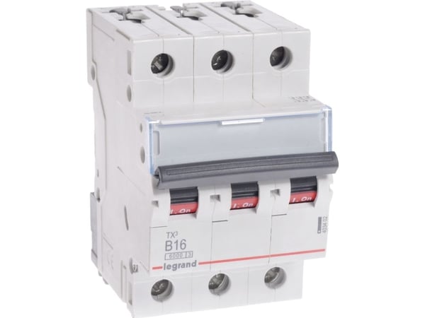 Legrand TX3, Miniatyr-automatsikring, Type B, IP20, 240 - 415 V