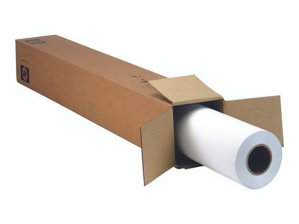 HP - Bestruket - ljust vit - Rulle (106,7 cm x 68,6 m) - 130 g/m² - 1 rulle (rullar) papper - för DesignJet 40XX, 45XX, T1100, T1120, T1200, T2300,...