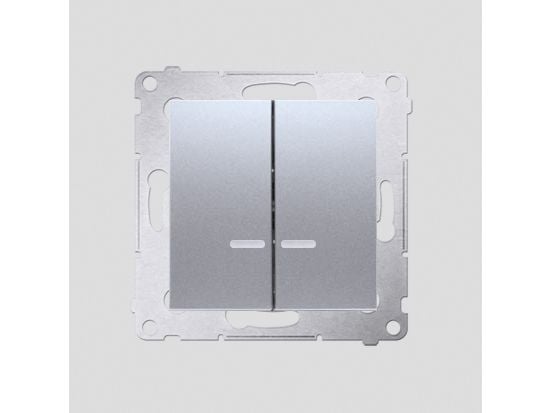 Kontakt-Simon DW5BL.01/43, Muovi, Hopea, IP20, IP44, 250 V, 10 A, 75 mm