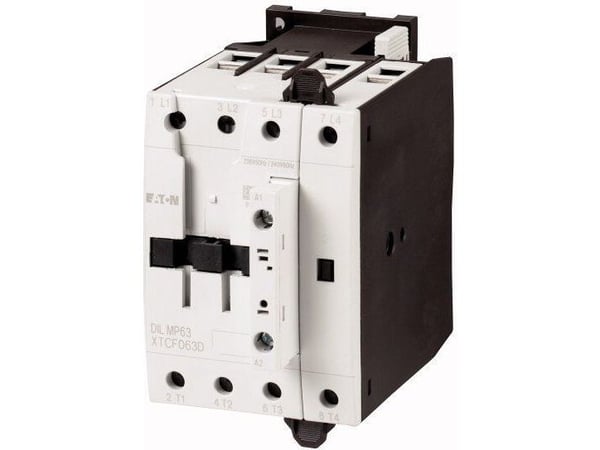 Eaton DILMP63(230V50HZ,240V60HZ), Kontaktori, Musta, Valkoinen, IP00, 85 mm, 115 mm