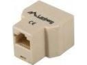 Lanberg - Nätverksdelare - RJ-45 (hona) till RJ-45 (hona) - oskärmad - brun