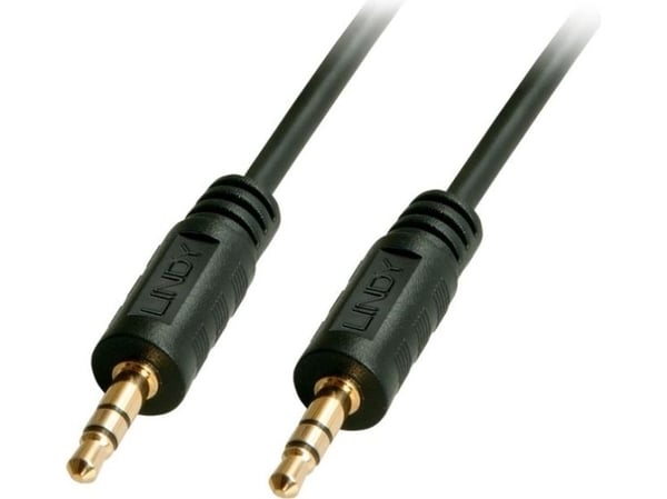 Lindy 35641, 3.5mm, Hankjønn, 3.5mm, Hankjønn, 1 m, Svart