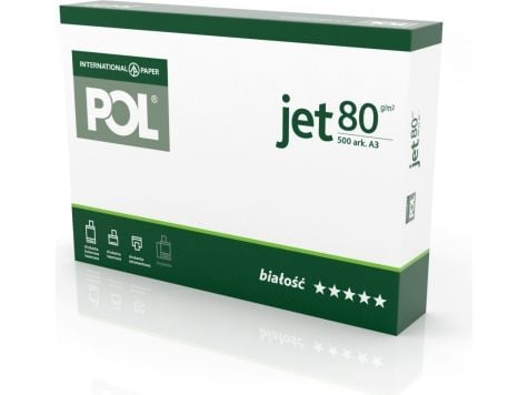 Internasjonalt papir Papir ksero PolJet A3 80g 500 arkuszy