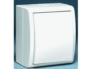 Kontakt-Simon AQW1/11, Muovi, Valkoinen, IP54, 250 V, 10 A, 60 mm