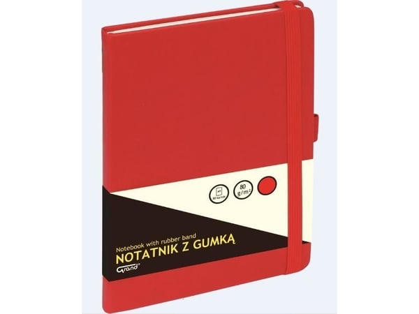 Grand notatbok A6 med strikk (262692)
