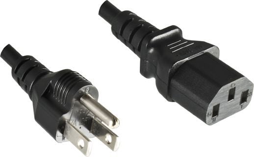 MicroConnect - Strömkabel - NEMA 5-15P (han) till strömförsörjning IEC 60320 C13 - 10 A - 1,8 m - sortering - Japan