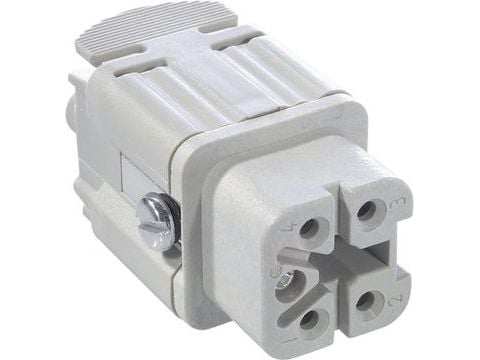 Lapp EPIC H-A 4 BS, 4p+E, Harmaa, Naaras, Hopea, 4 mO, 400 V