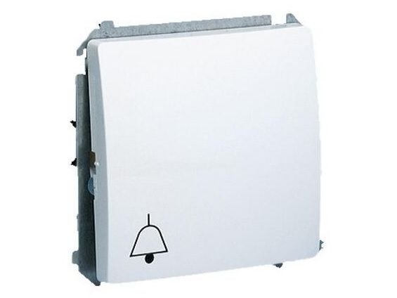 Kontakt-Simon BMD1.01/11, Tryckknappsbrytare, Plast, Vit, IP20, IP44, 250 V, 10 A