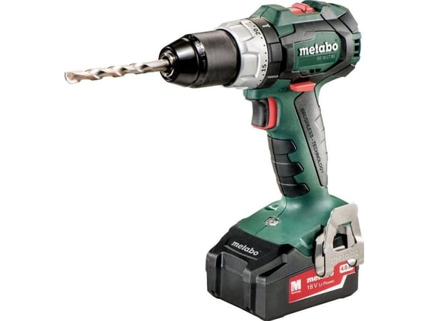 Metabo BS 18 LT BL 18 V 2 x 4 Ah batteridrevet drill-/skrutrekker