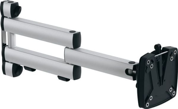 Novus 1.1 TSS Folding arm 3 Monitor Arm, 15 kg, 75 x 75 mm, 100 x 100 mm, -35 - 35°, Antrasitt, Sølv