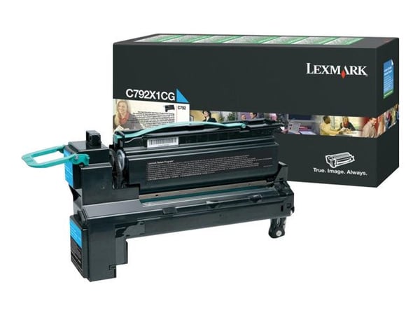 Lexmark C792X1CG, 20000 sivua, Syaani, 1 kpl