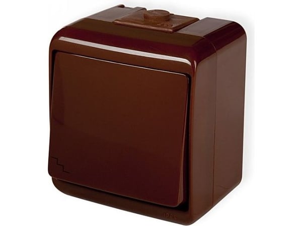 Karlik 4WHE-3, Trykknapkontakt, IP54, 250 V, 10 A