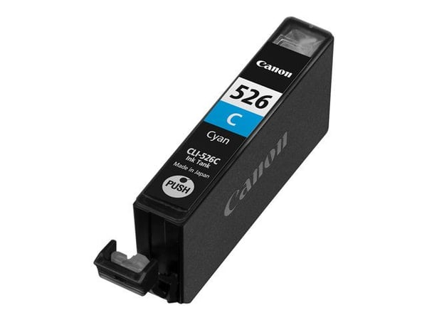 Canon CLI-526C - 9 ml - syaani - alkuperäinen - mustesäiliö - PIXMA iP4950:lle, iX6550:lle, MG5250:lle, MG5350:lle, MG6150:lle, MG6250:lle, MG8150:...