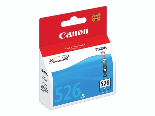 Canon CLI-526C - 9 ml - cyan - original - blekkbeholder - for PIXMA iP4950, iX6550, MG5250, MG5350, MG6150, MG6250, MG8150, MG8250, MX715, MX885, M...