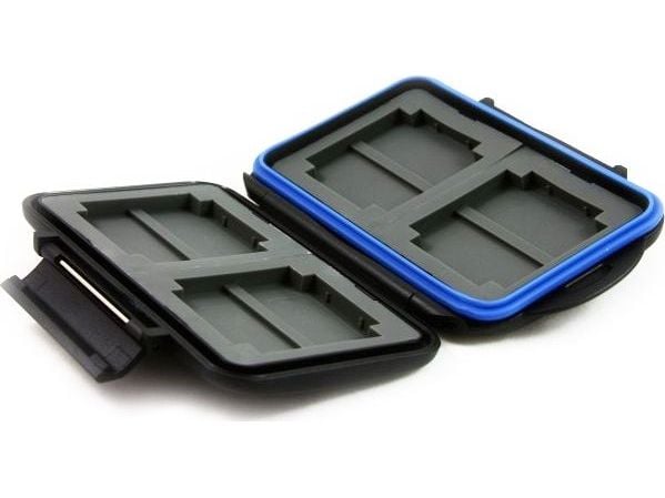 JJC etui for minnekort – vanntett for 8 stk SD-kort eller 4 stk CF-kort