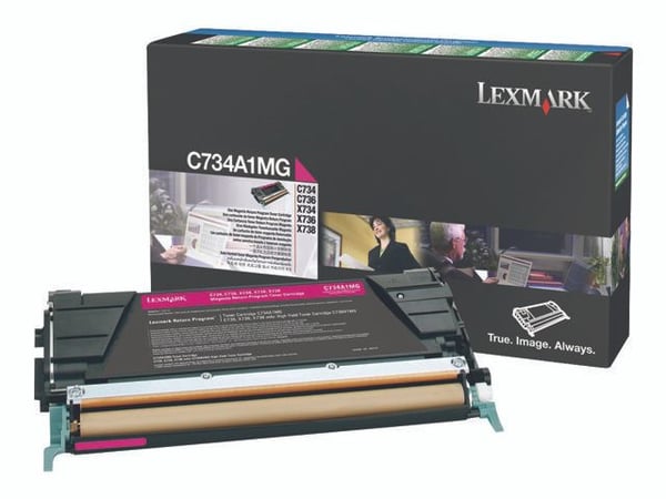 Lexmark C734A1MG, 6000 sivua, Magenta, 1 kpl