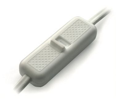 Liuku- tai telakointikytkin 2,5A/250V valkoinen WS-2P/White